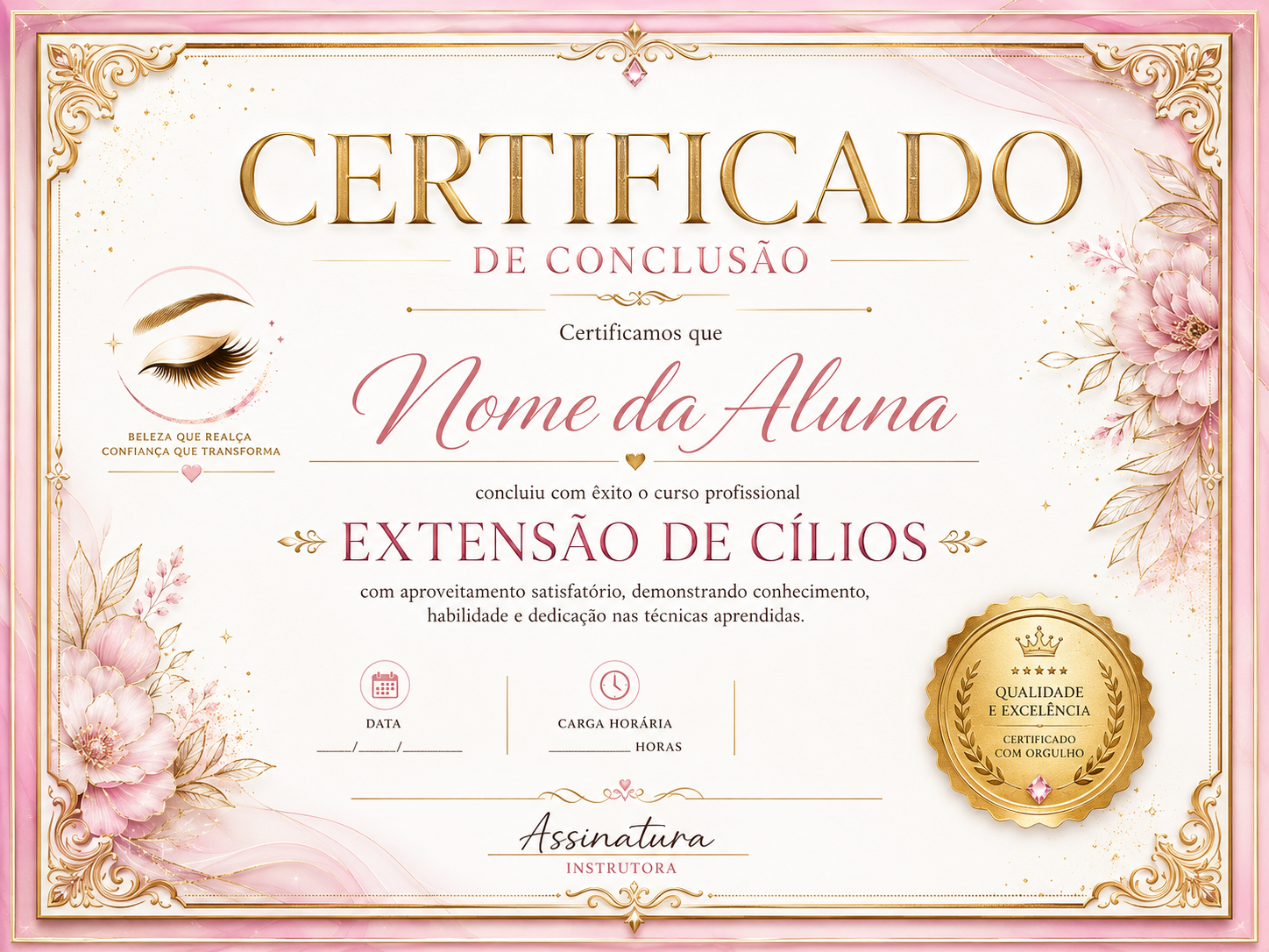 Modelo ilustrativo de certificado